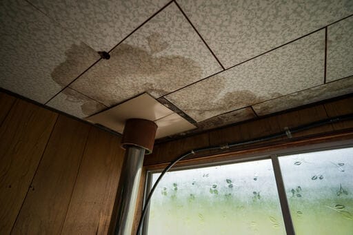 天井から雨漏り
