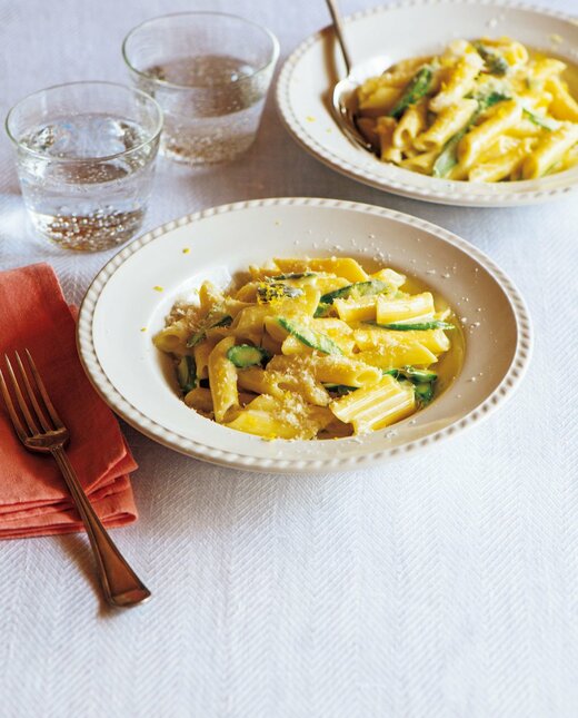 アスパラレモンクリームパスタ