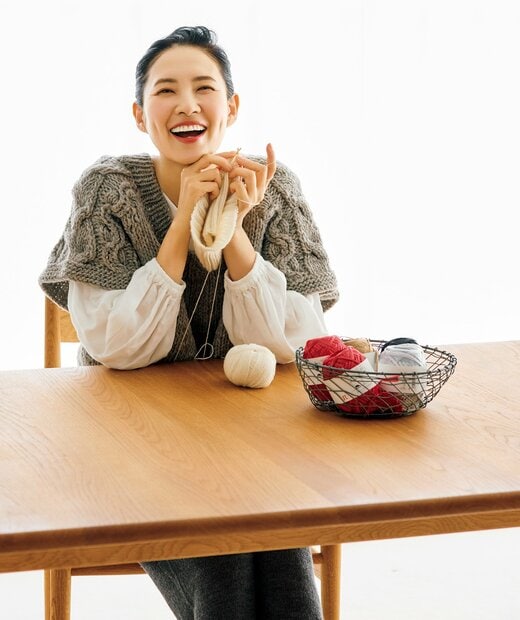 編み物にハマっている浜島直子さん