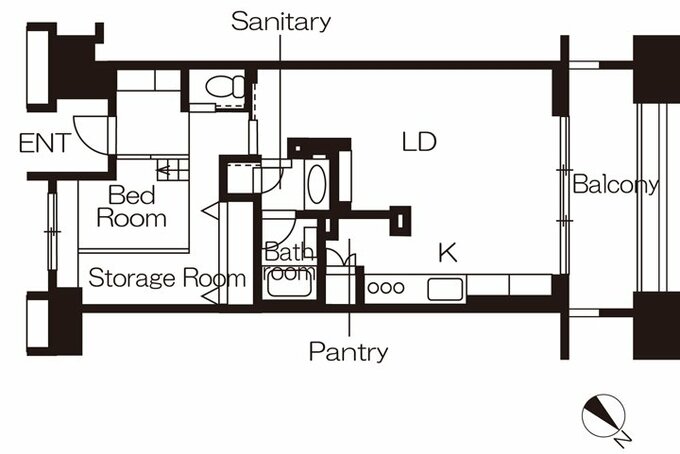 リノベーション後の間取り図