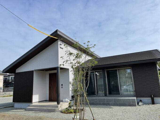 建てた平屋の外観