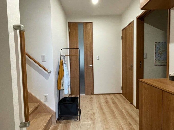 玄関土間からすべての動線が丸見え