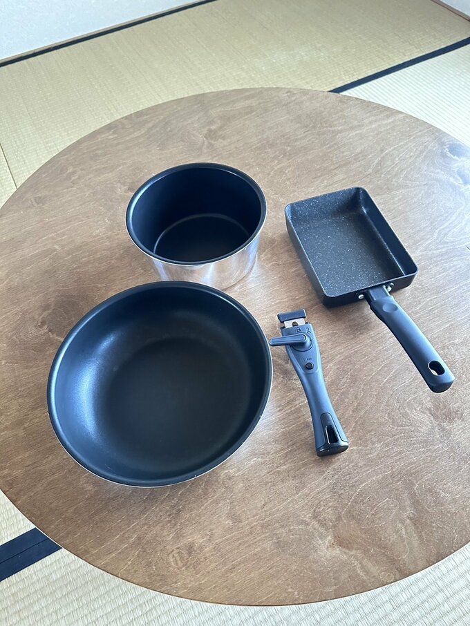 かさもさんが使用している鍋とフライパン