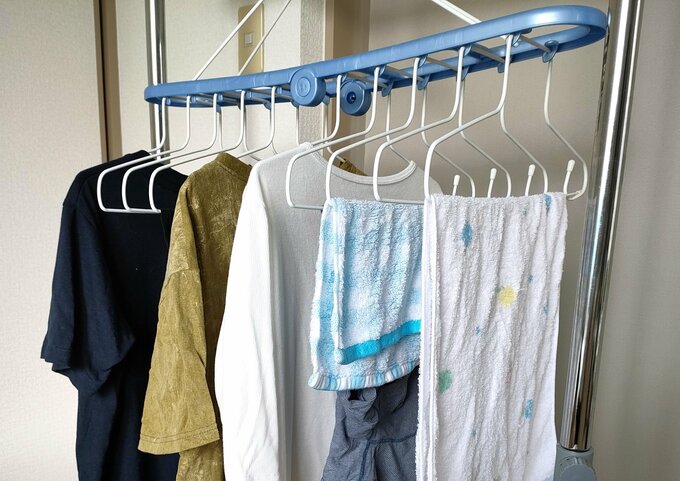 50代夫婦の2日分の洗濯物はこれくらい