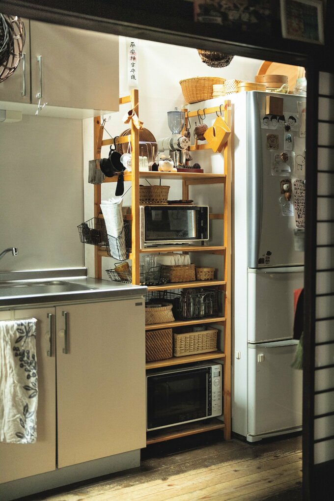 台所のオープンラック