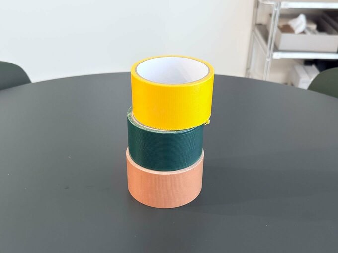 優先順位に合わせてガムテープを色分け