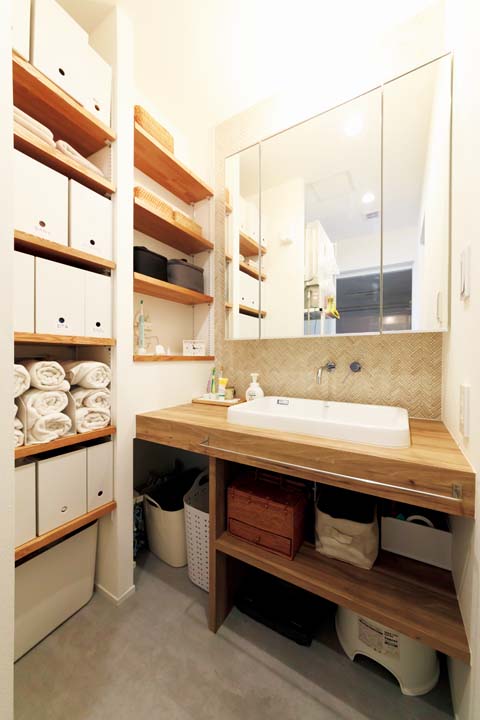 オリジナルの洗面台