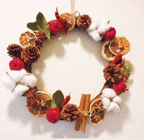 ドライフルーツリース