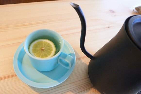 白湯+ストレッチ