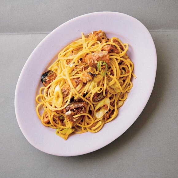 サバみそパスタ