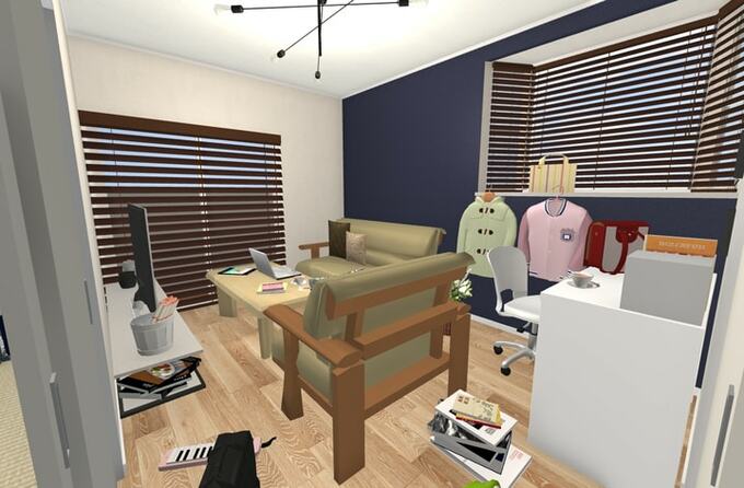 以前の散らかり放題のリビング