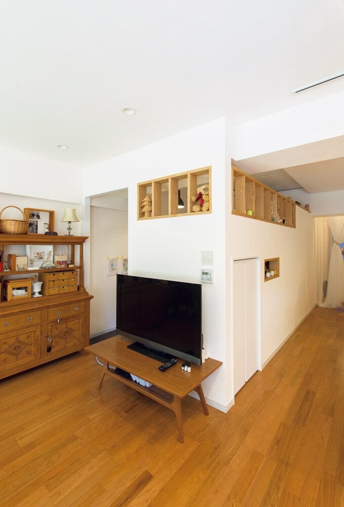 開口を多く設置したロフト