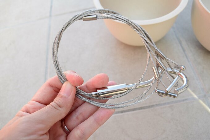 つるせるプッラントポット、PLANT POT 201のワイヤー