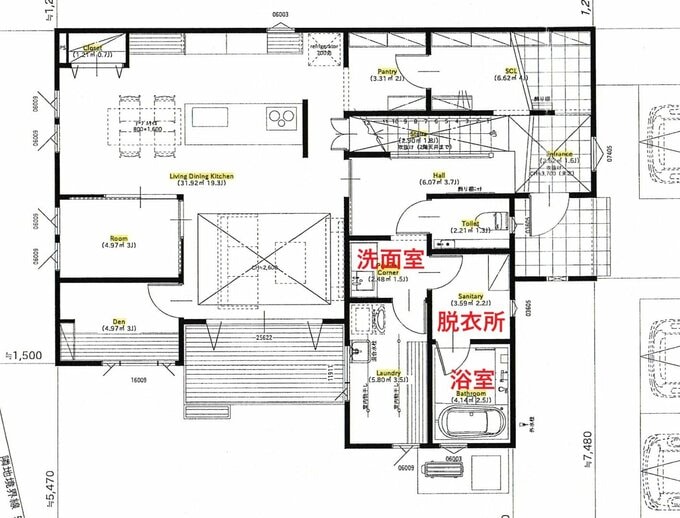 独立洗面室がある間取り
