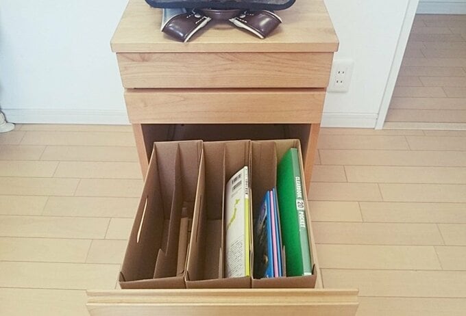 引き出しにファイルボックス