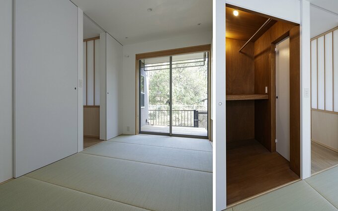 畳敷の寝室