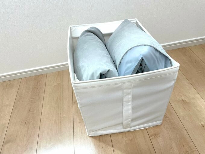 空気を抜いたエアーベッド