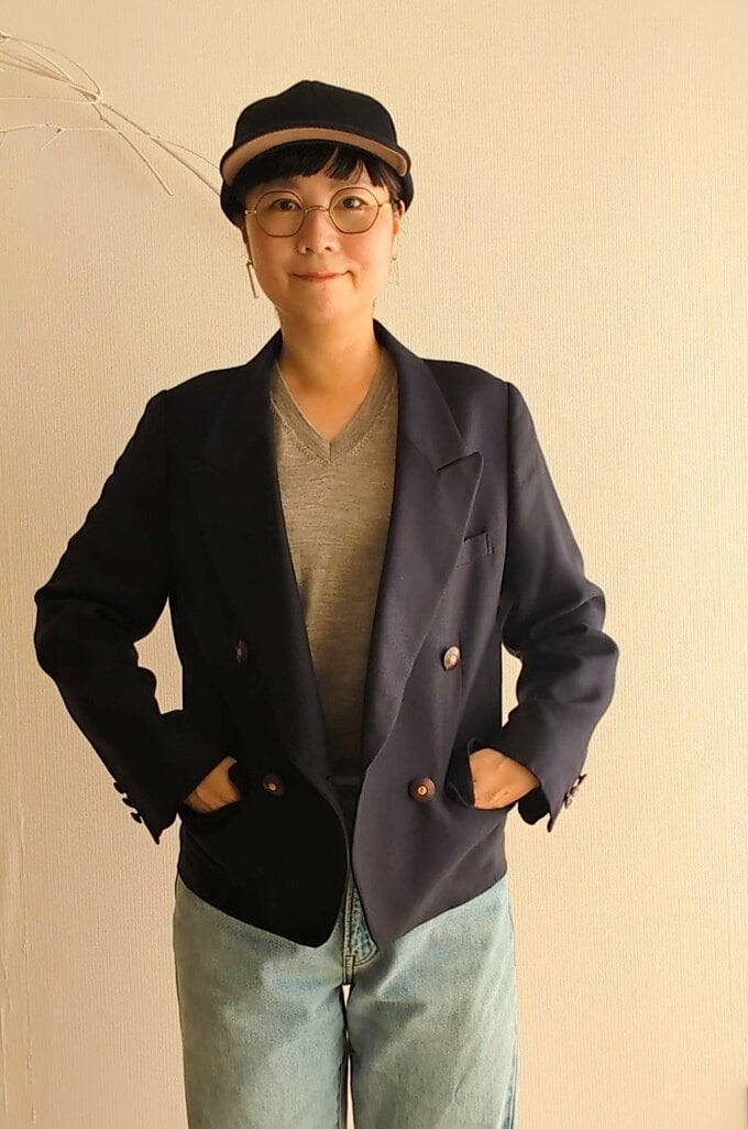 里和さんキャップとジャケット