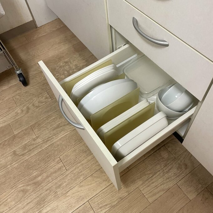 6人家族の食器収納