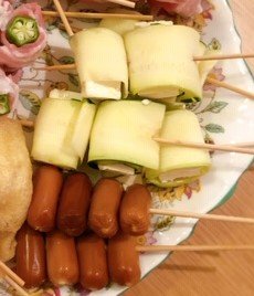 クリームチーズを巻いた変わり種