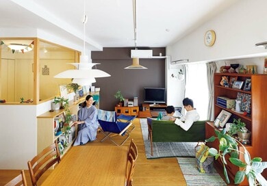 LDKと子ども部屋が室内窓でつながる！すごく暮らしやすいマンションリノベ