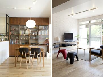 【マンションリノベ事例】築45年庭付きヴィンテージマンションを、子どもと一緒に成長する家に