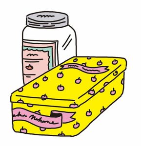 イラストビンや箱