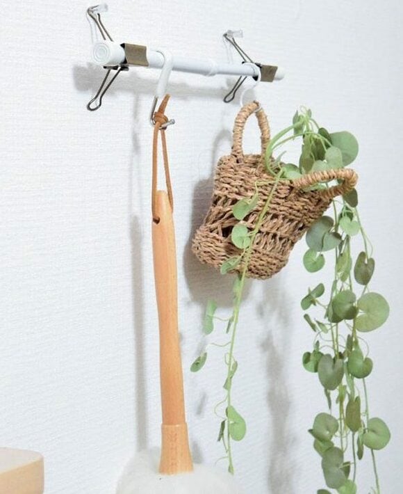 クリップを利用して移動可能に