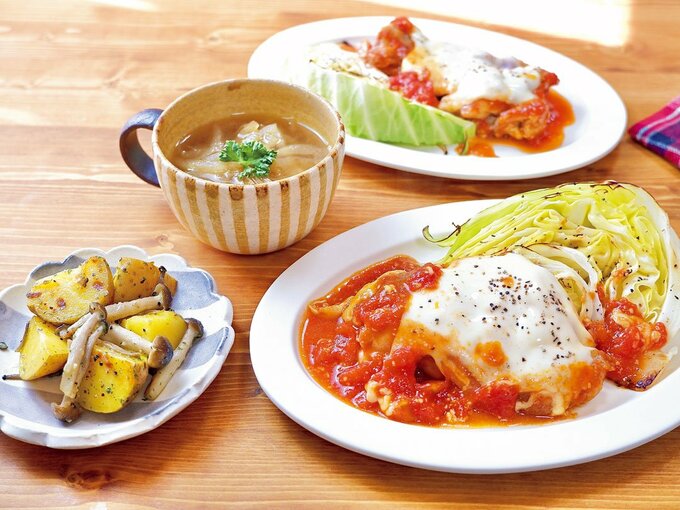 トマトソースチキンとその他料理