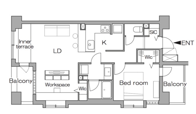 リノベーション後の間取り図