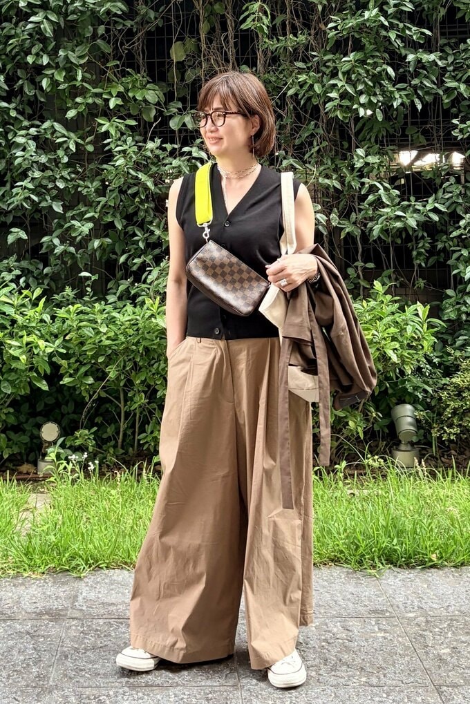 河村さん旅行着まわしコーデ1