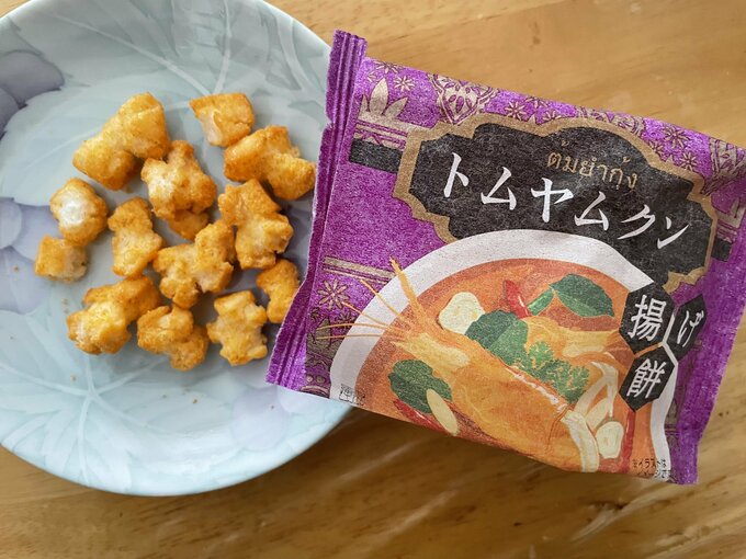 トムヤムクンの揚げ餅