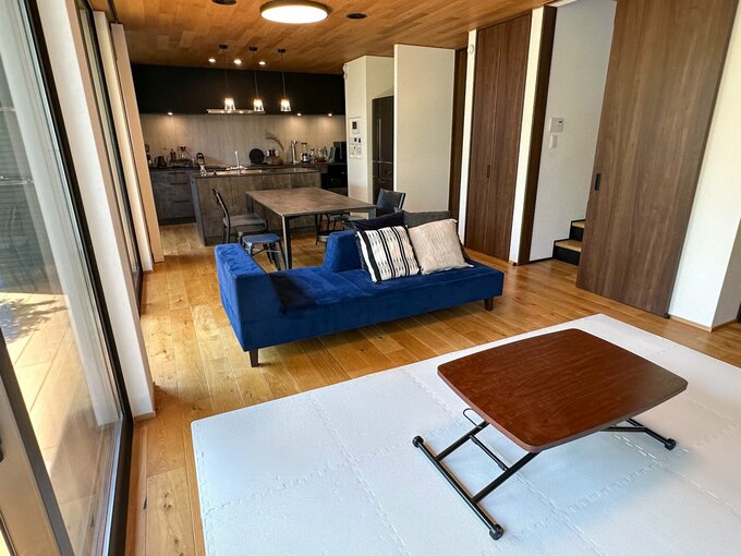 ソファの前のスペース