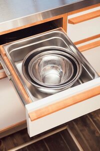 シンクに近い引き出しが定位置