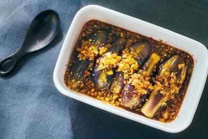 今がおいしい！ナスの時短おかず2品。電子レンジで簡単