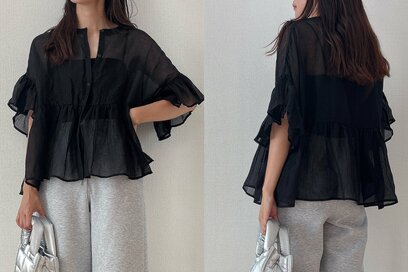 アラフォー絶賛「cocaのすけ感ブラウス」で着まわし5コーデ。1990円で体型カバー＆秋も先取り