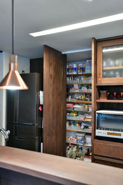 大容量のパントリー