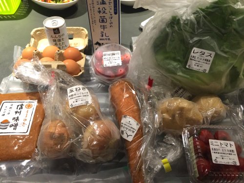 R社の宅配野菜のセット