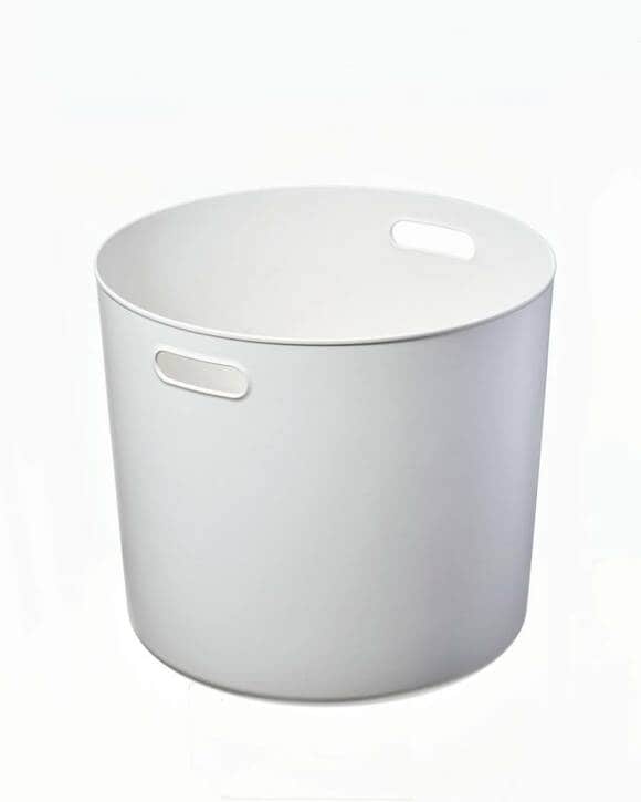 ポリエチレン白ケース丸型