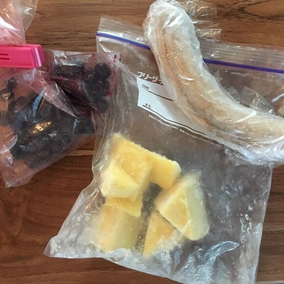 冷凍用保存袋に入れ冷凍