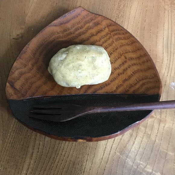 栗のお皿に栗きんとん