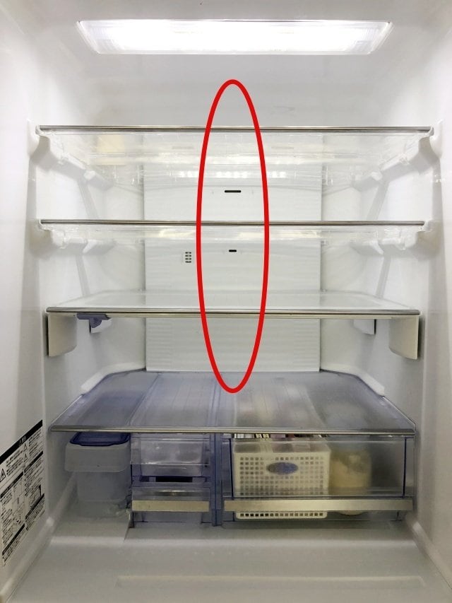 冷蔵室吹出し口