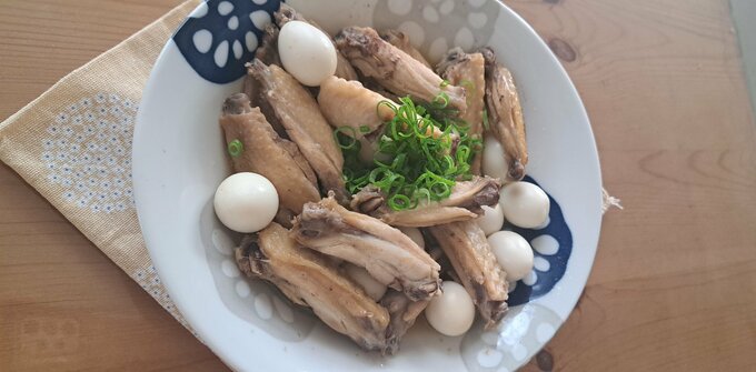 鶏手羽中のさっぱり煮