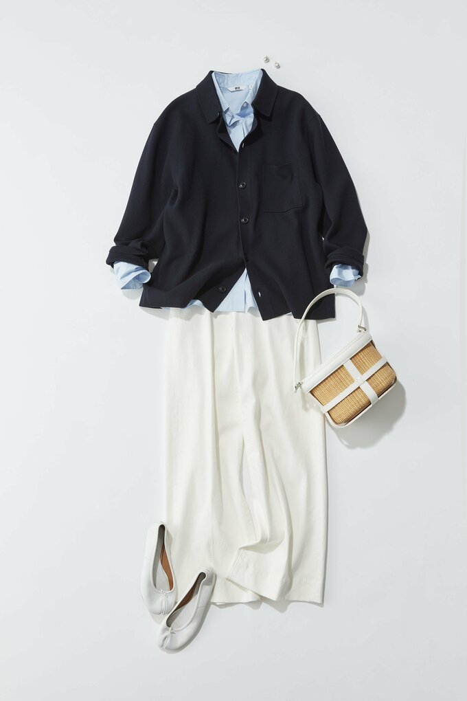 ネイビー×ホワイト