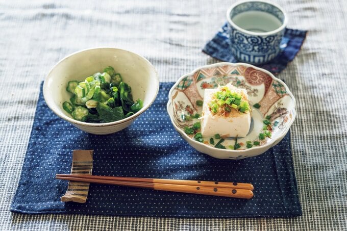 豆腐と野菜とお酒