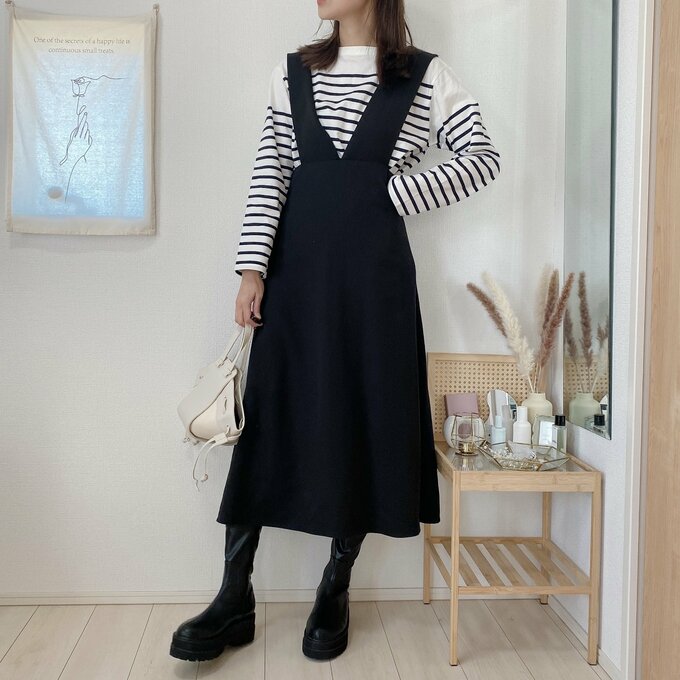 ワンピースのインナーに着ても