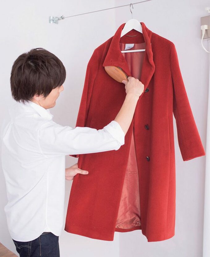 全体にブラシをかける