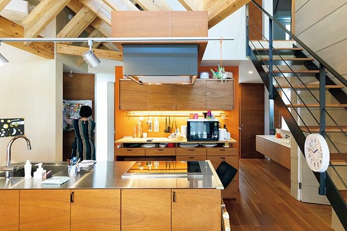 オープンタイプのキッチンはオリジナル