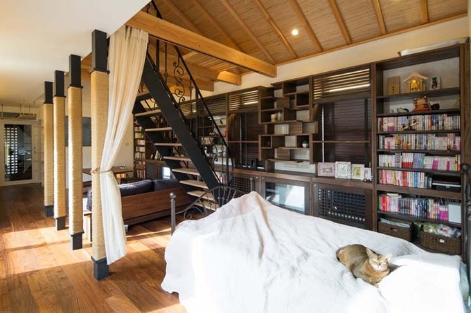 ネコが過ごせるパティオ