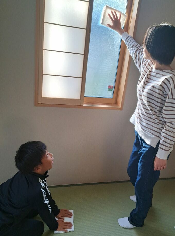お子さんも積極的にお掃除